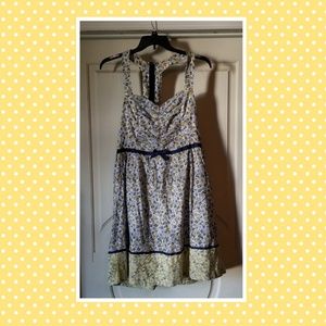 Vintage Torrid sundress  yellow baby blue sz 18